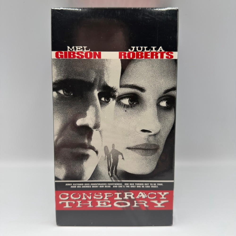 Conspiracy Theory VHS 1997 Mel Gibson Julia Roberts Warner Home Video Sealed